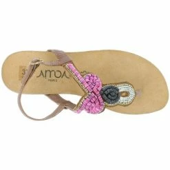 Amoa Sandales CARNAC à boucles 9 Amoa Sandales CARNAC à boucles -Amoa Soldes Magasin 17498843 500 E
